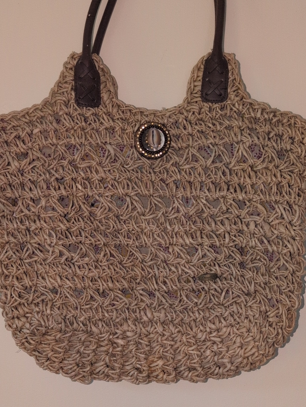 Woven Straw Tote Bag
